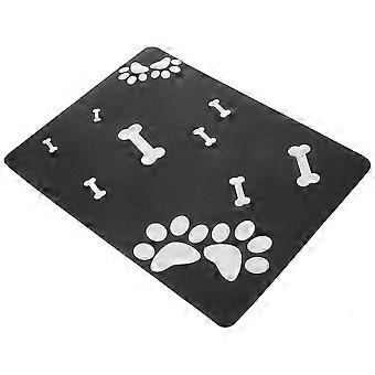 Absorbent Pet Feeding Mat for Food and Water 2Pcs Dog Bowl Mat