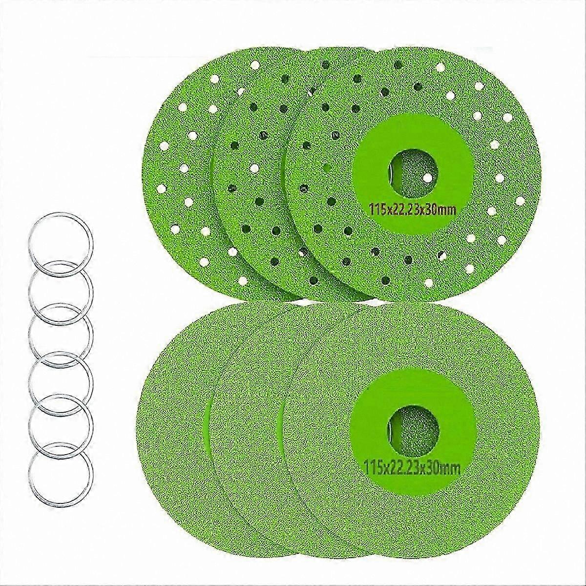 6-Pack 4.5" Diamond Grit Grinding Disc for Rock Slab Processing