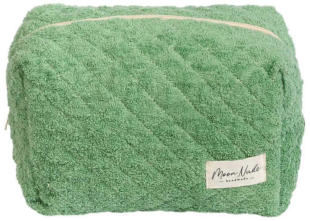 Moon Nude Olive Large Makeup Bag - Green/Pink