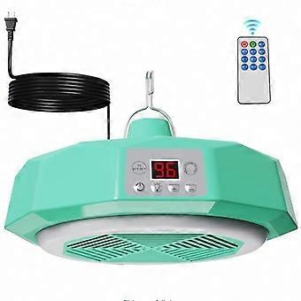 Riscaldatore invernale per pollaio con termostato di sicurezza, protezione contro il surriscaldamento e lampada integrata.