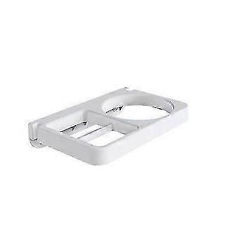 Hair Dryer Holder, Hair Dryer and Straightener Holder, Wall Mounted Hair Dryer Organizer with Cable Tidy for Bathroom Bedroom Hotel (White) high quali