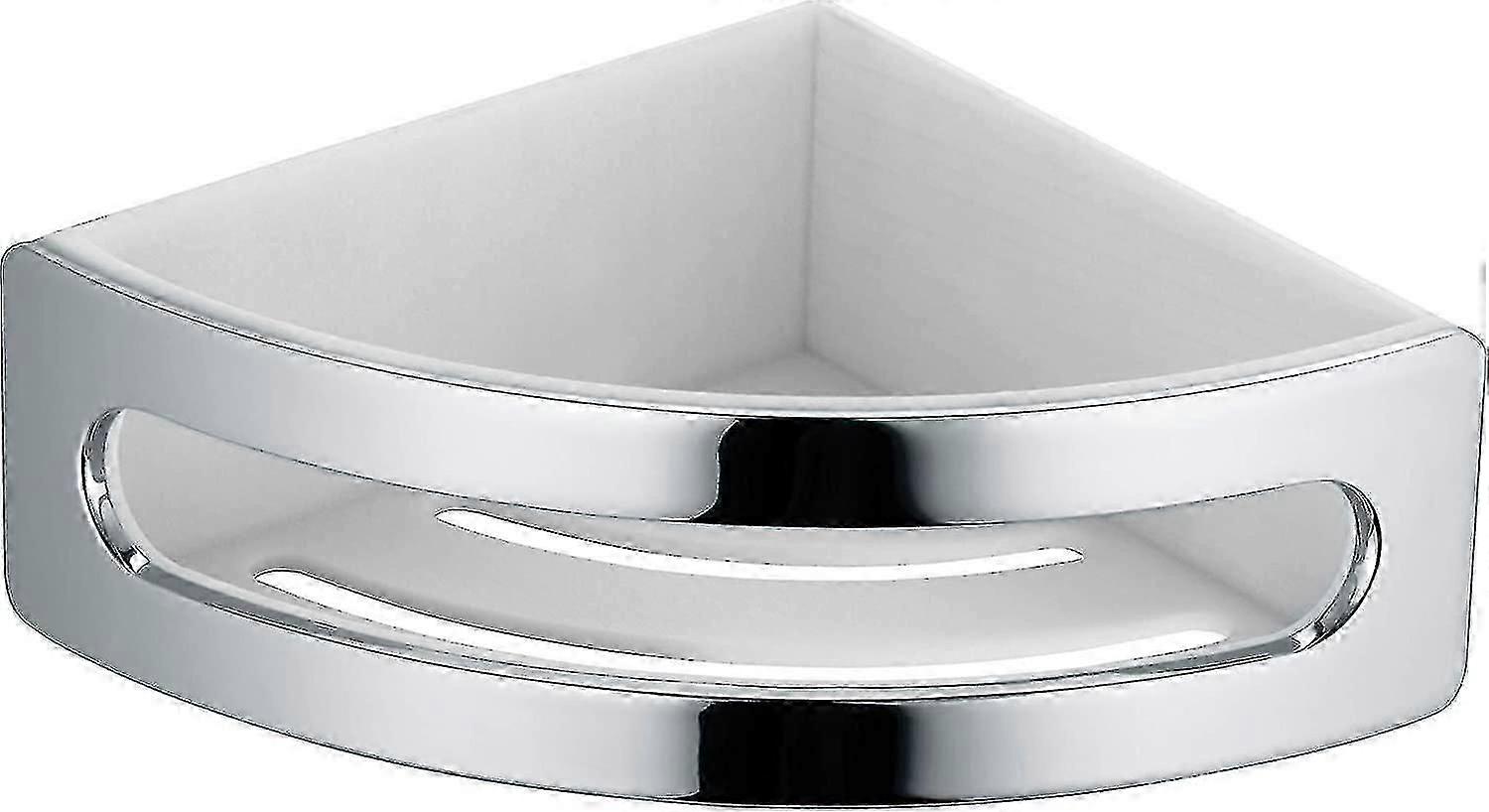 Panier d'angle de douche chromé/blanc 11657010000