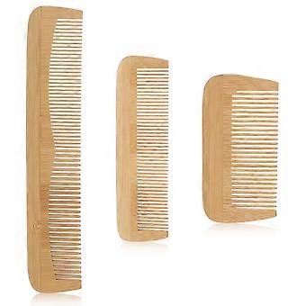 3 Pcs Wooden Comb, Fine Tooth Combs for Women, Anti-Static Wood Combs for Men
