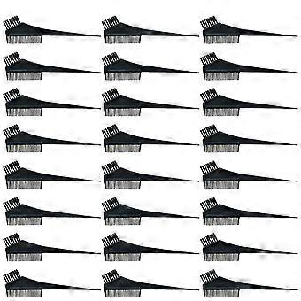 Conjunto de 50 pentes multifuncionais pretos para salão de cabeleireiro, ideais para tingir cabelos. Perfeitos para uso profissional.