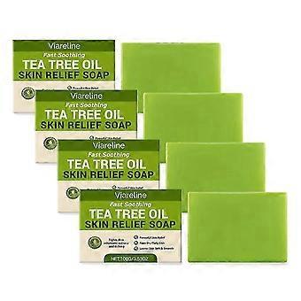 2026!1-5x 2026 Tea Tree Sæbe Svampedræbende Antibakteriel Akne Ansigt Krop Fodsvamp Tinea Folliculitis Ringorm Jock Itch 100G 2026_DUIBW