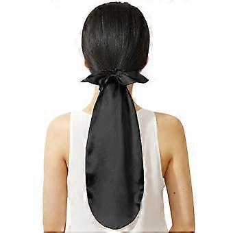 100% Seidenhaube zum Schlafen und für den täglichen Gebrauch, 2-in-1 Seidenhaargummis mit Seiden-Scrunchies für langes und lockiges Haar, elastisch und verstellbar für Damen