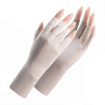 Gants sans doigts anti-UV avec maille respirante pour une protection solaire optimale et un style sportif tendance