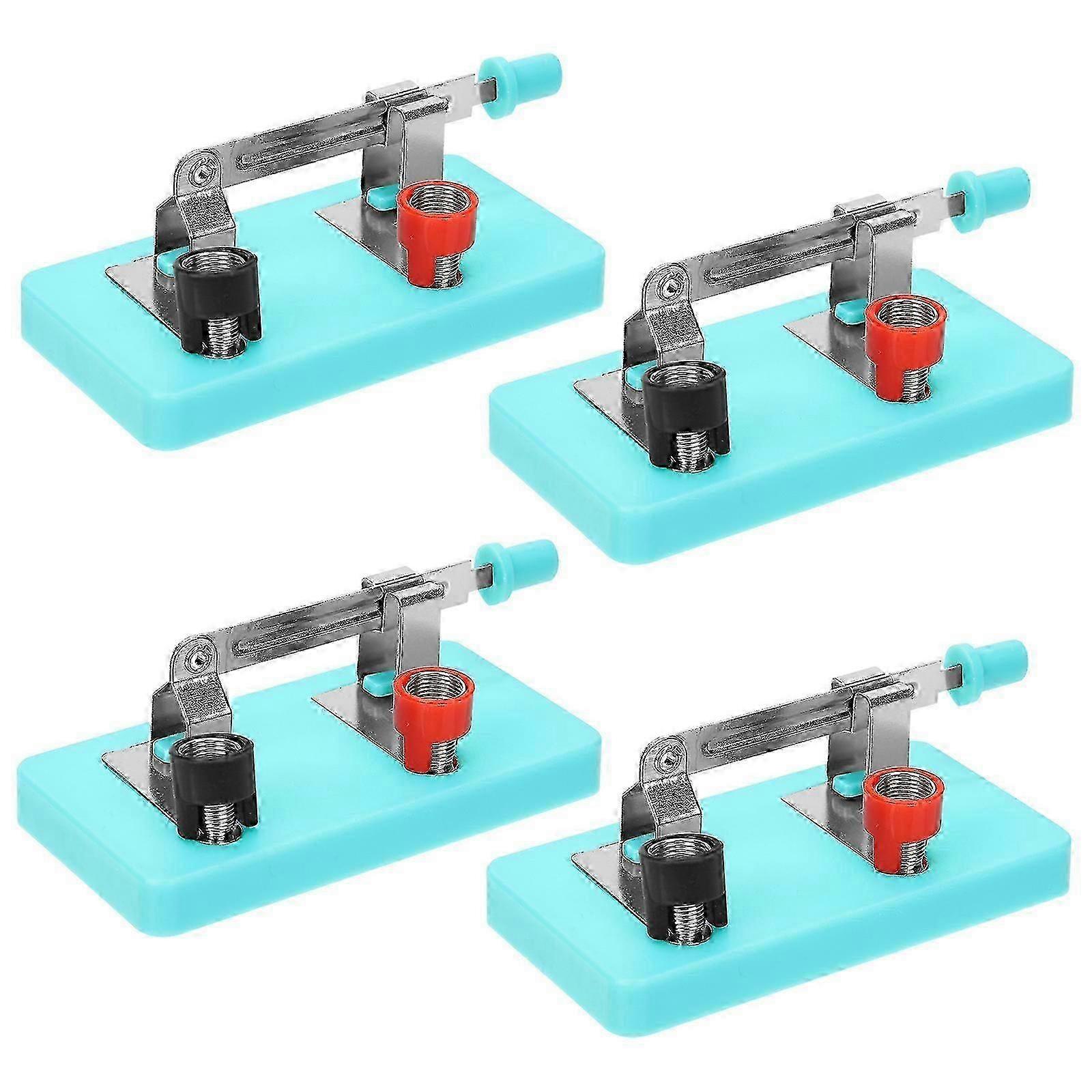 4PCS Single Pole Single Throw Switch compatible with Physics Electrical Experiment Teaching Aids