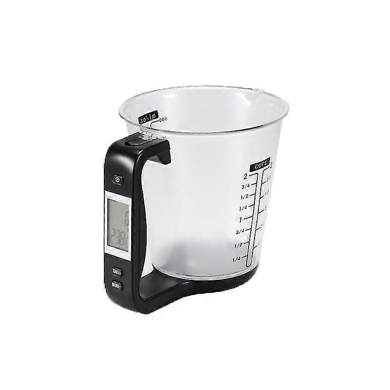 Kitchen Scale Electronic Measuring Cup - 1kg/600ml, Multifunctional with Timer & Thermometer for Precise Baking & Cooking