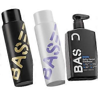 Dagelijkse haar- en huidverzorgingsset met shampoo, conditioner en reiniger (250 ml en 200 ml). Hydraterend voor alle huidtypen.