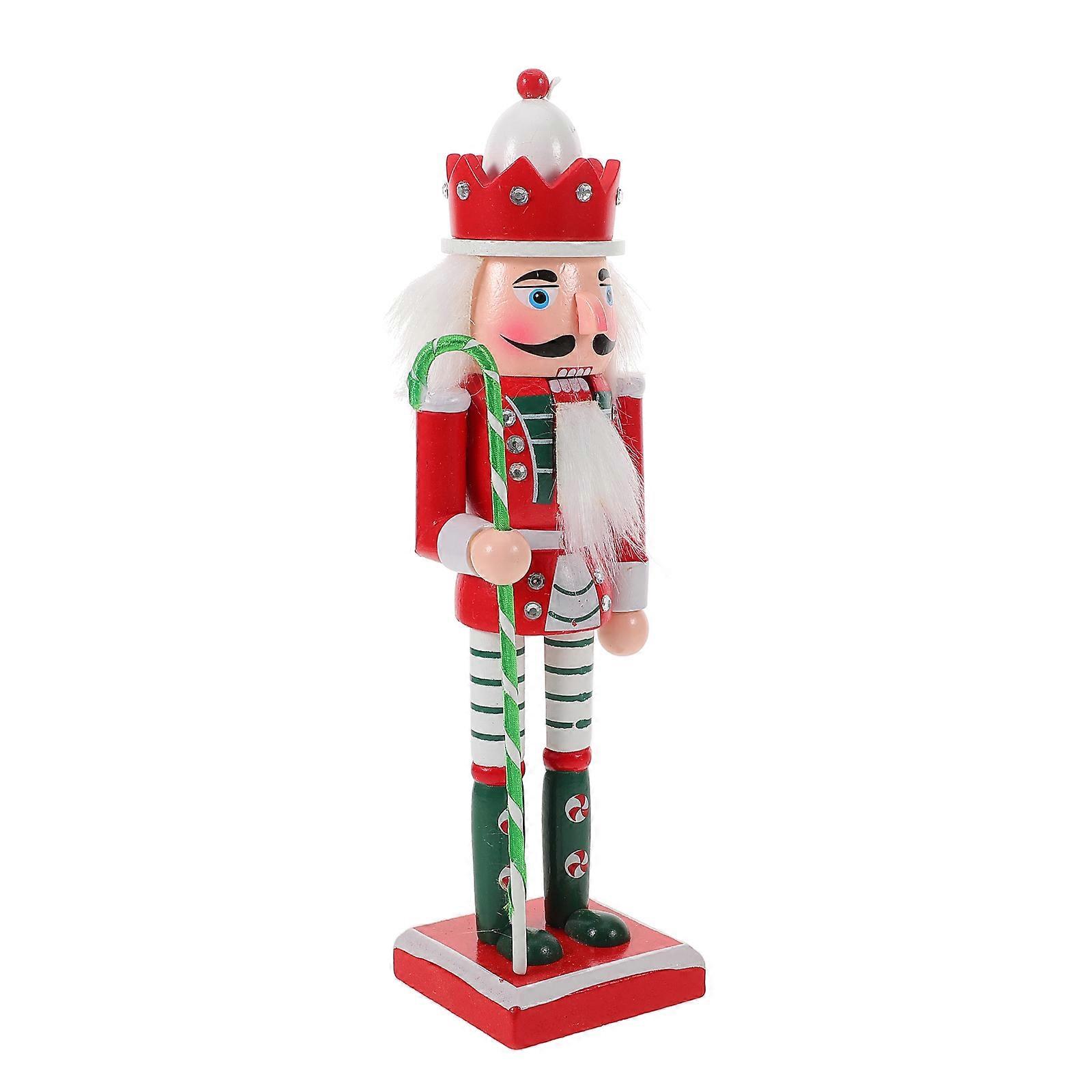 Christmas Desktop Nutcracker Figure Nutcracker Figurine Xmas Nutcracker Statue