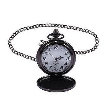 Retro Quartz Pocket Watch with Chain for Sharing with Friends 4.5x4.5 Cm Mechanical Time Display 1Pcs