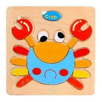 Baby Wooden Puzzle Toys compatible withToddlers Developing Jigsaw Early Educational Kids Toys compatible withChildren Game Cartoon Animal Gift 3 Years