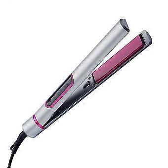 2 in 1 Hair Straightener and Curler for Styling Flat Iron Hairdressing Tools EU Plug