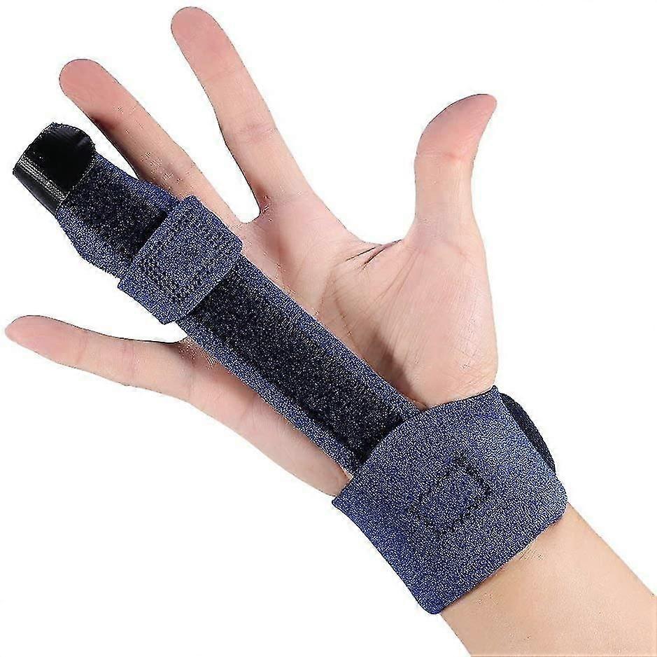 Adjustable Finger Splint,finger Correction Support Brace,blue,l