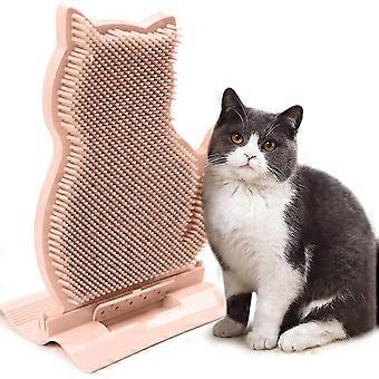 Cat Massage Brush, Cat Wall Door Corner Mounted Massage Itch Tool, Cat Self Groomer