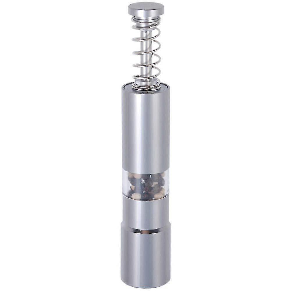 New Stainless Steel Push Type Mini Pepper Grinder