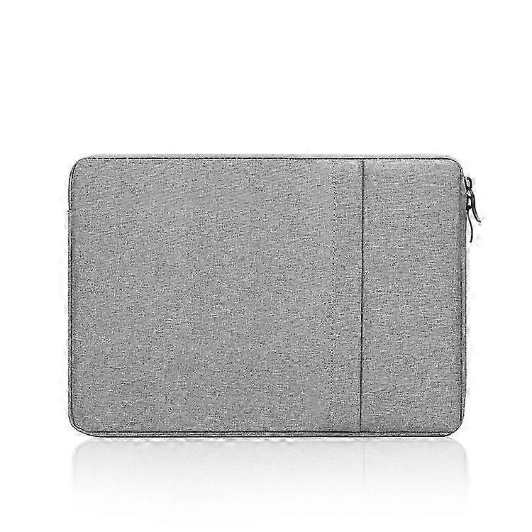 Laptop Sleeve with Pocket Polyester Vertical Case Gray
