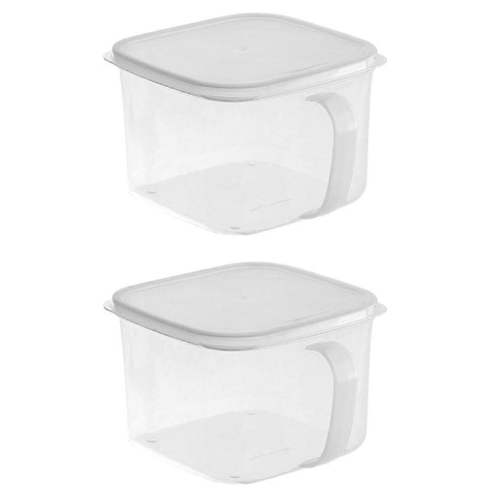 Storage Containers Kitchen Snack Container Multipurpose Design For Household Users 2Pcs