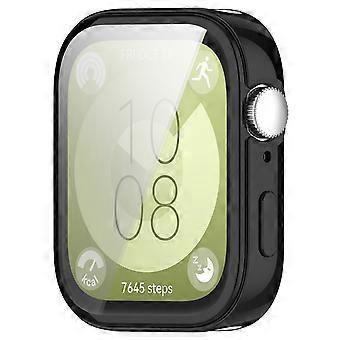 Für Huawei Watch Fit 3 Full Cover TPU Electroplated Watch Schutz Hülle Schwarz