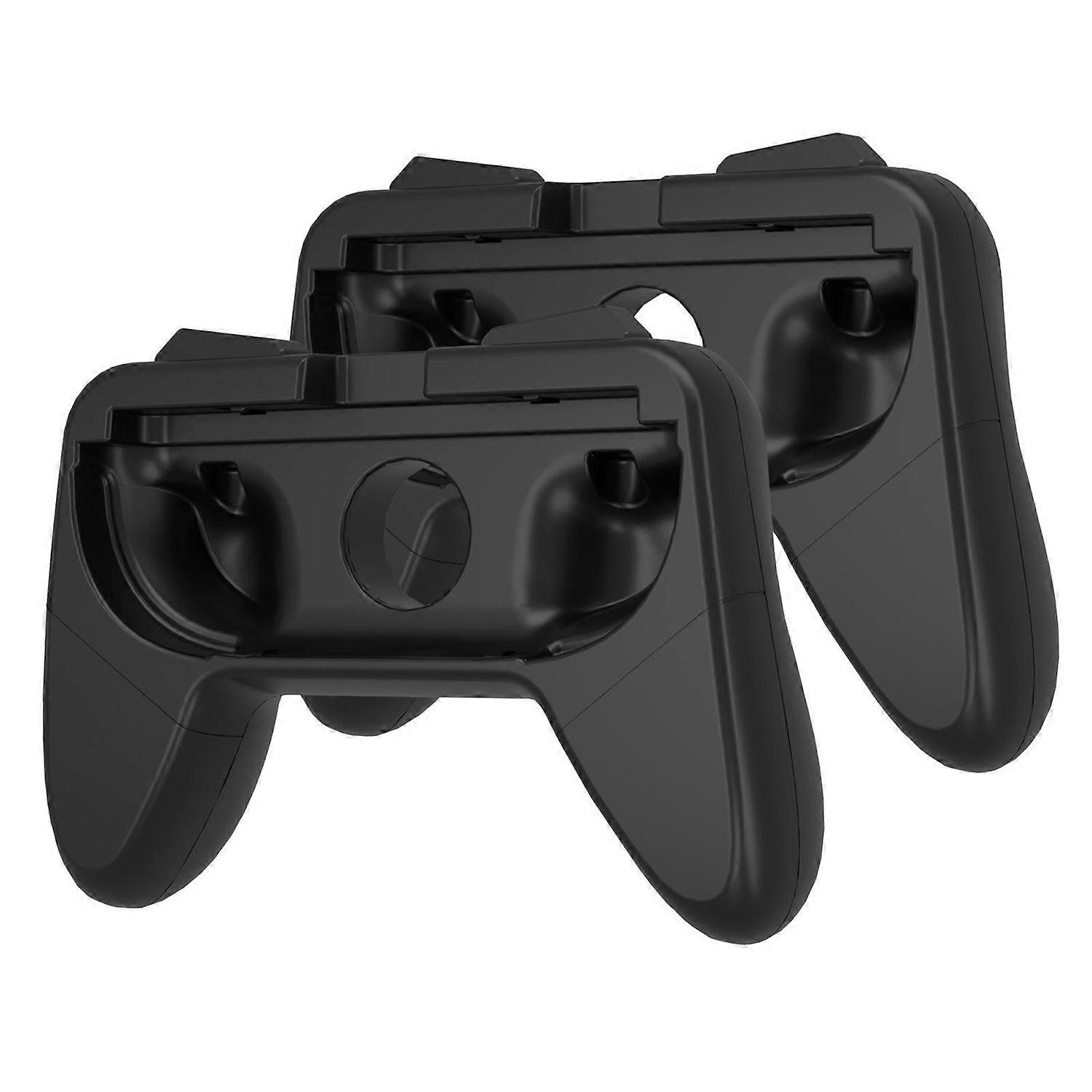 For Nintendo Switch 2 Joy-Con Controller Design Grip Set Accessories Black