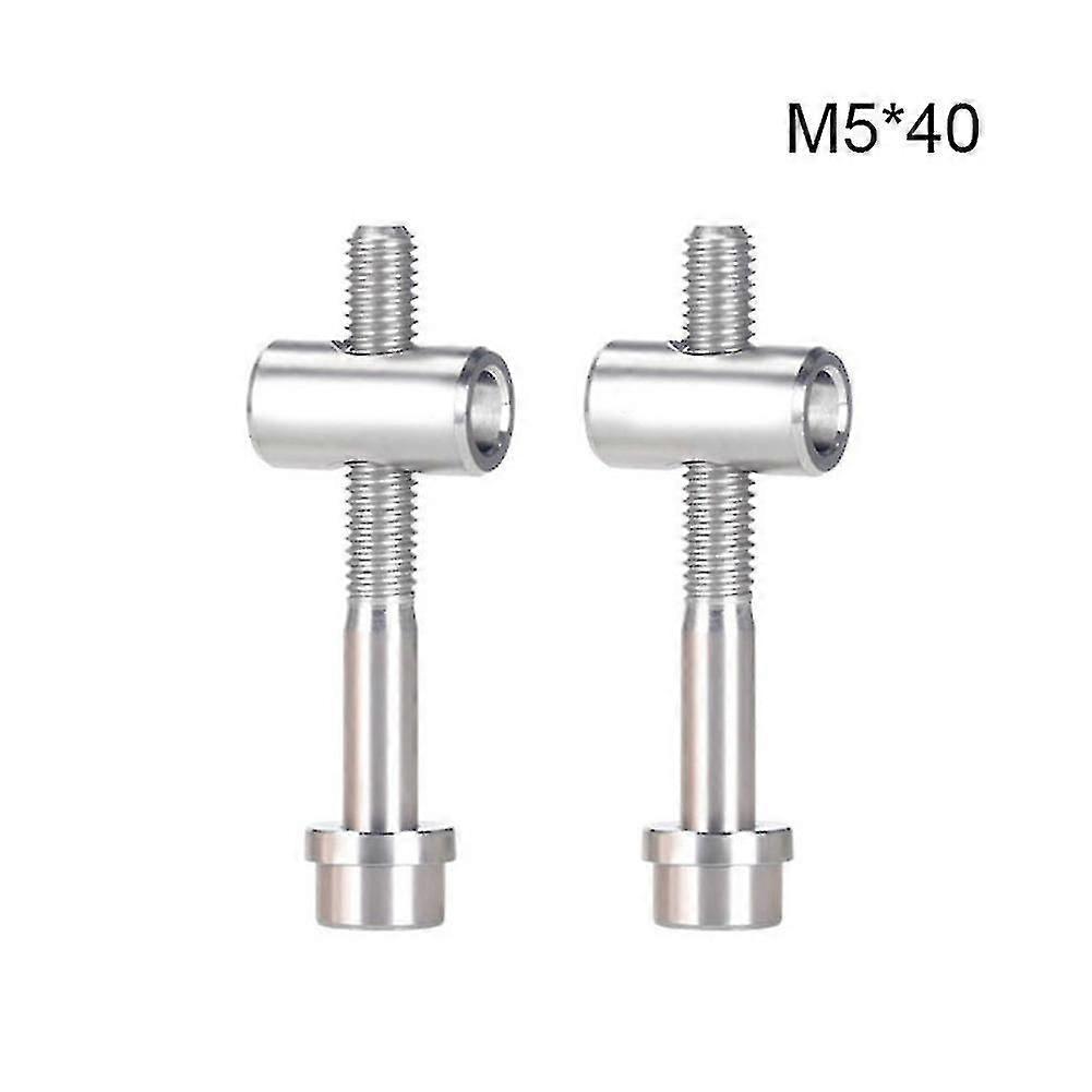 Seatpost Bolt Titanium Set Bolt (silver) (2pcs)