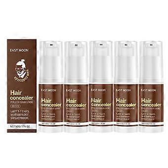 1-5pcs Brown Scalp Concealer for Natural, Long-Lasting Hairline Coverage & Nourishment