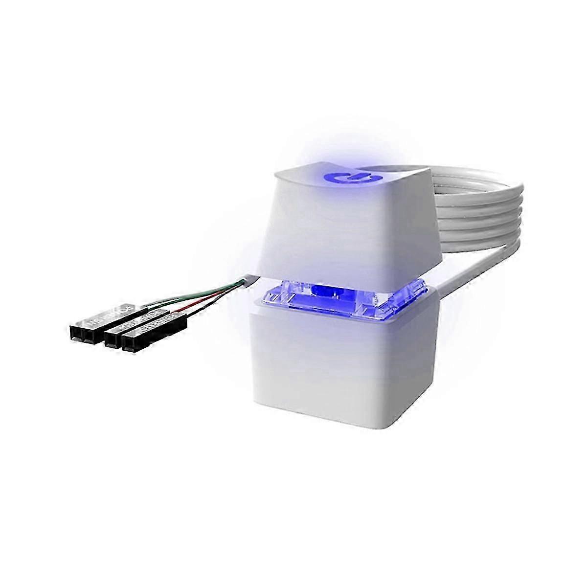 LED Light Computer Desktop Switch PC Motherboard External Start Power Button Extension Cable for Ho