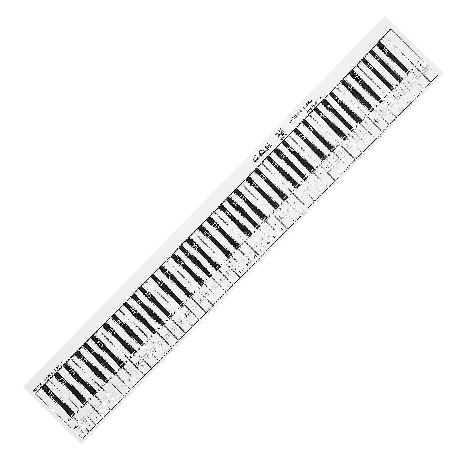 Keyboard Piano Finger Simulation Practice Guide Teaching Aid 88 Key Note Chart