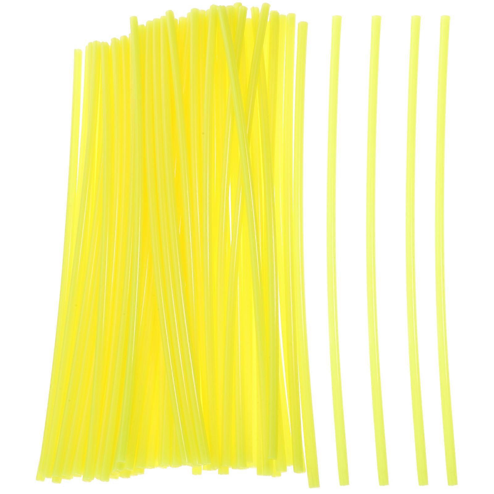 Ensemble de 75 protège-rayons de vélo jaune fluorescent