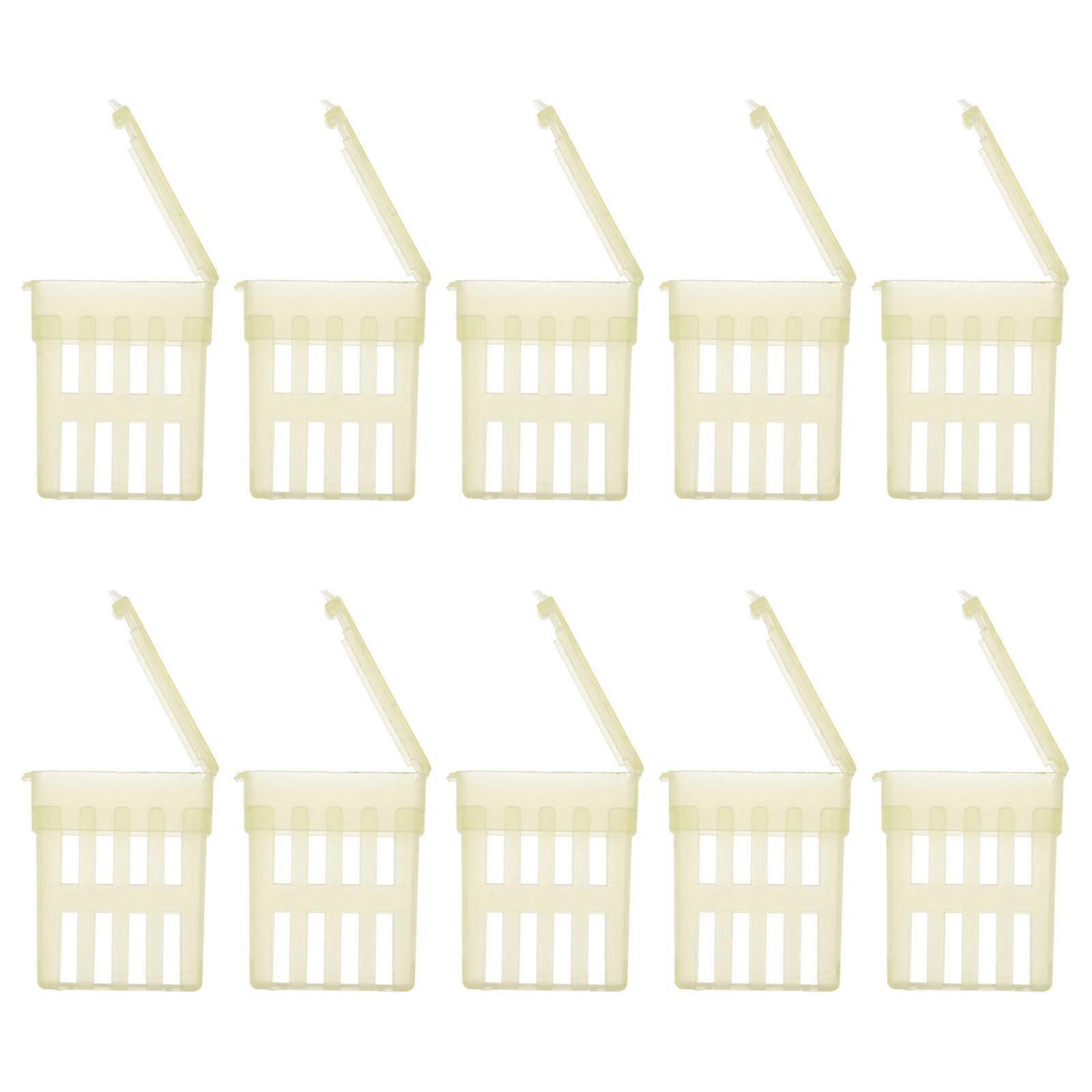 10PCS Plastic Queen Bee Cage Queen Bee Catching Cage Practical Beekeeping Tool
