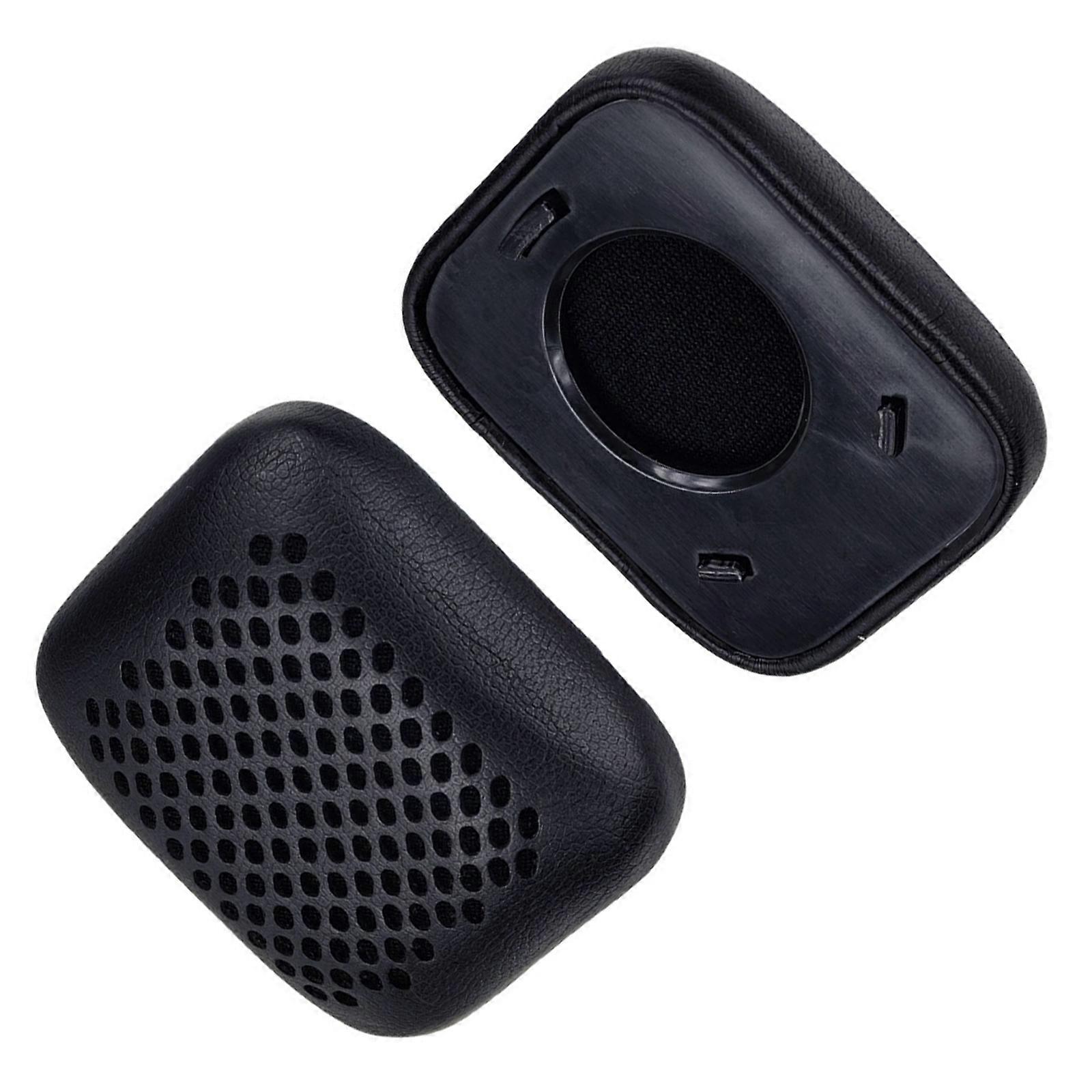 Replacement Ear Pad Covers for SOHO, Foam Cushion Pair with Perforated Surfaces, 8 X 6 Cm  Black