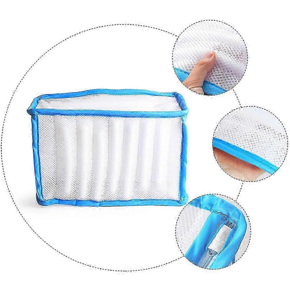 Reusable Shoe Laundry Bag Travel Camping Rectangular Polyester Machine Washable 1Pcs