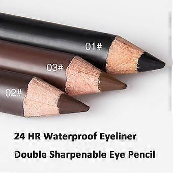 Confezione da 2 Systemous 24 ore impermeabile, eyeliner 2 in 1 e matita per sopracciglia3