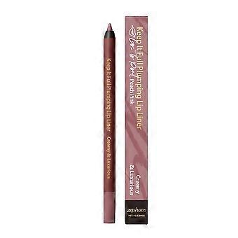 Zephoco peach pink plump lipliner silky smooth natural outline lip line color lipliner