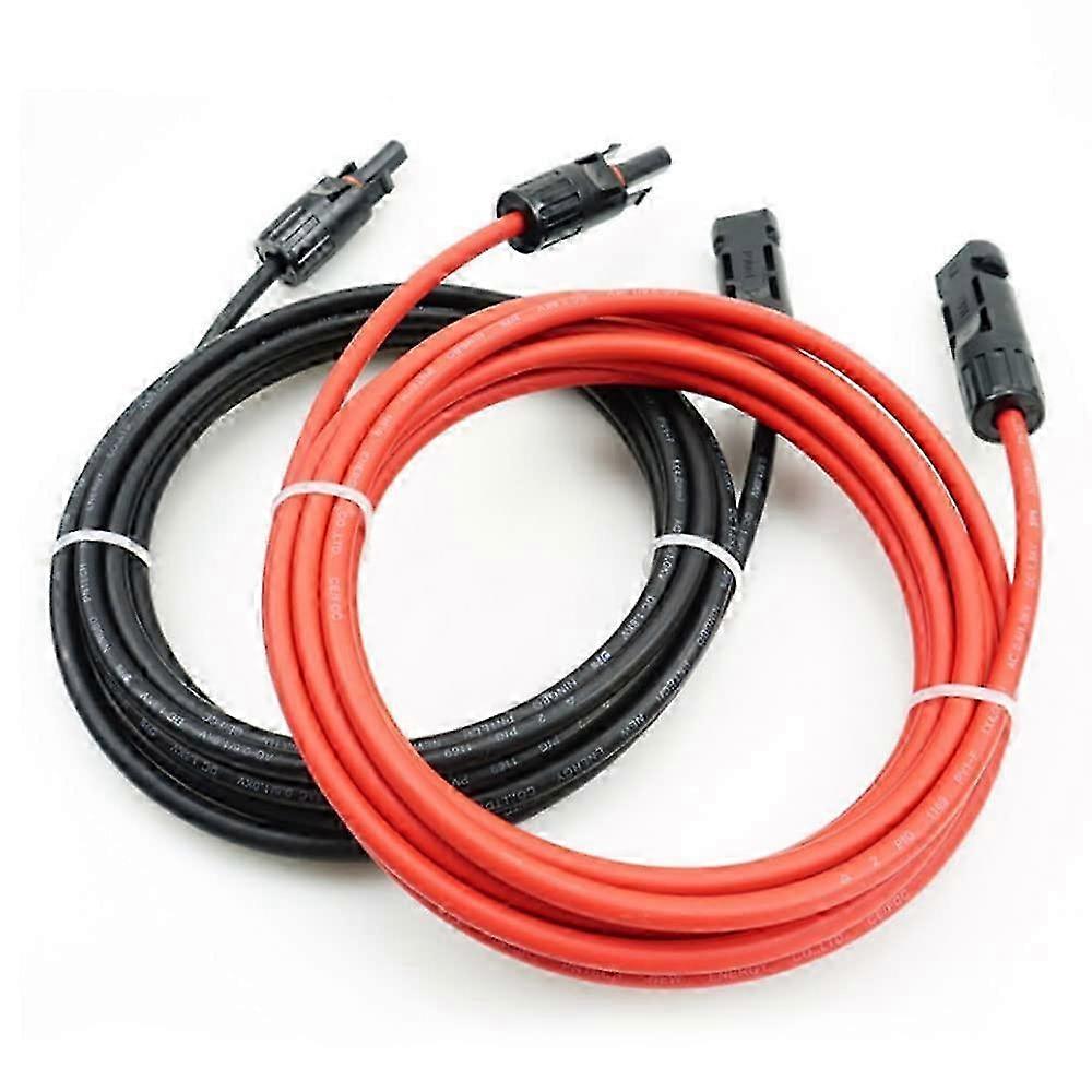 extension cable compatible with solar panel,4 mm PV cable(1m black+1m red)