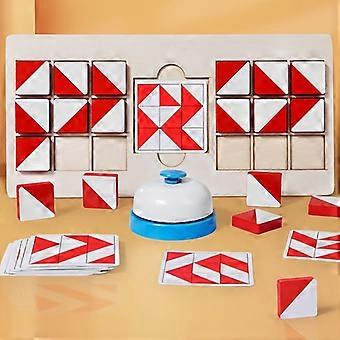 3D Puzzle Dual Battle Game, Brain Training Logic Thinking Parent-Child Interactive Table Game Toy for Christmas New Year Birthday Gift