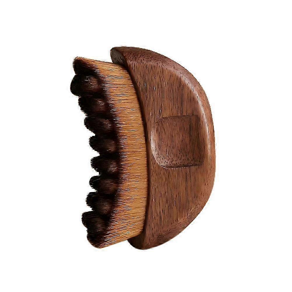 Walnut Lymphatic Drainage Brush, Face & Neck Massage Tool
