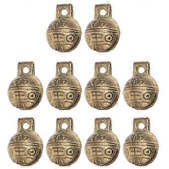 Copper Bells for Decoration 10Pcs DIY Tiger Head Bells for Crafts