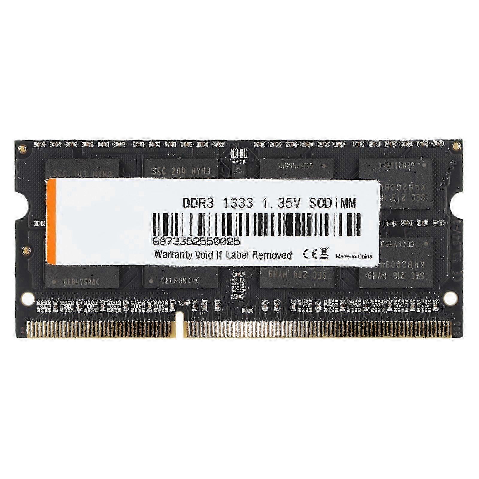 Memory Module DDR3 High Efficiency Corrosion Resistance Stability Performance Notebook Memory1600MHz 8GB