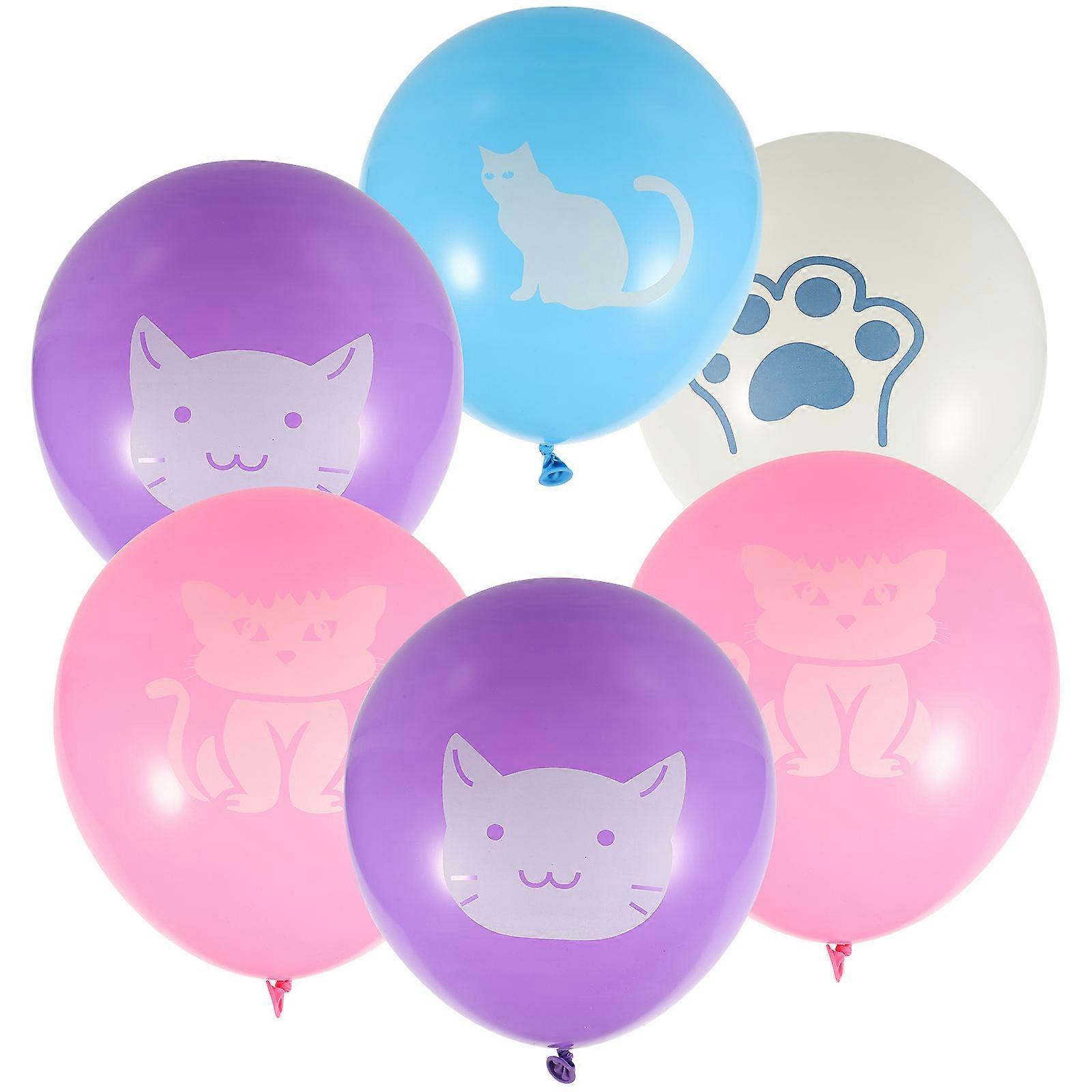 Latex Balloon Set Assorted Color Multi-Function Cat Balloons 40Pcs for Party