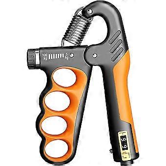 Grip Strength Trainer, Hand Grip Strengthener with Adjustable Resistance 11-220Lbs(5-100KG), Automatic Counter, Ergonomic Design, Forearm Strengthene