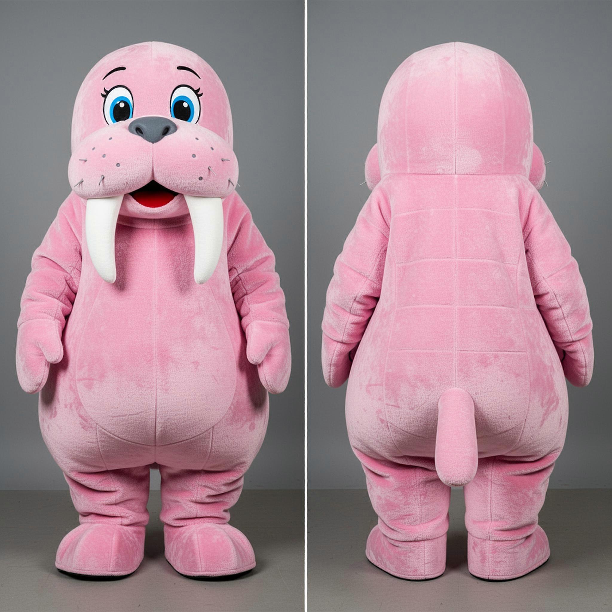 MASTICOT Pink Charming Walrus Mascot
