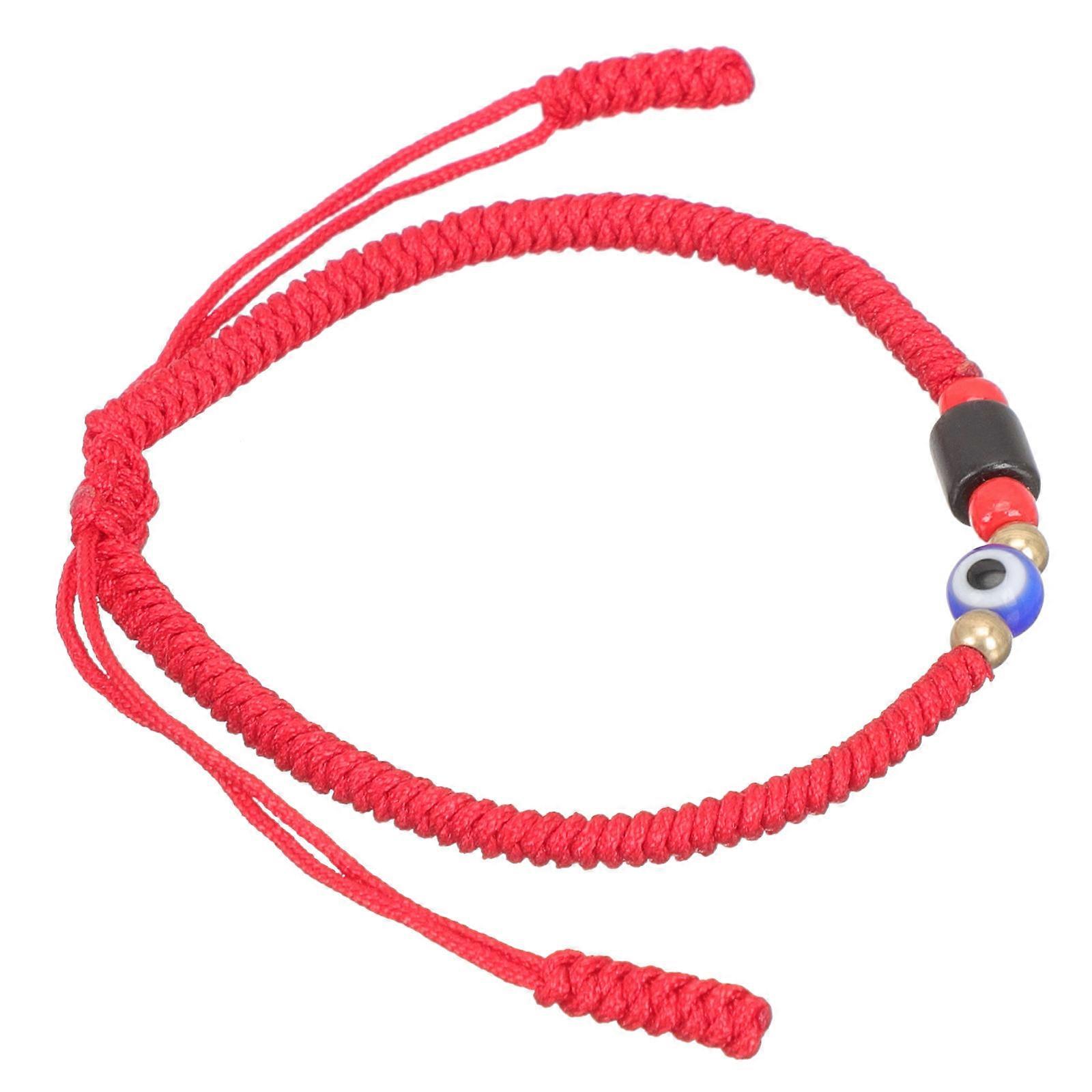 Red String Bracelet Evil Eye for Women Adjustable 5Pcs Handmade String Bracelets