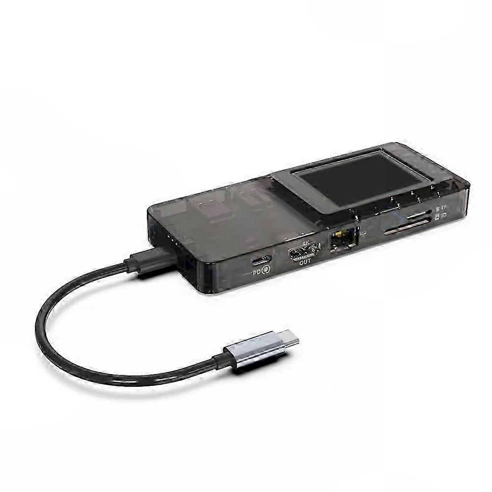 Expanded Connectivity 0108-D Type-C L-Stream Docking Station with Network Port, Custom Button & DEC Visual Console