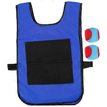 Kids Balls Game Toy Sticky Ball Vest for Outdoor Party 1Set
