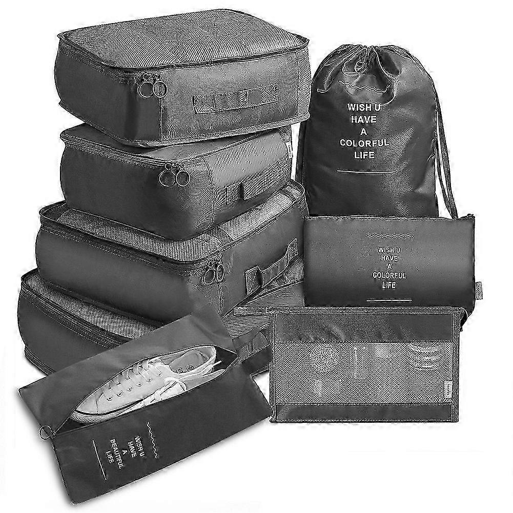 Travel Packing Cubes 8-Pc Twill Set