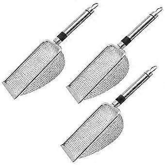 Metal Cat Litter Scoop, Stainless Steel Pet Poop Scoop with Sturdy Handle-GHUL