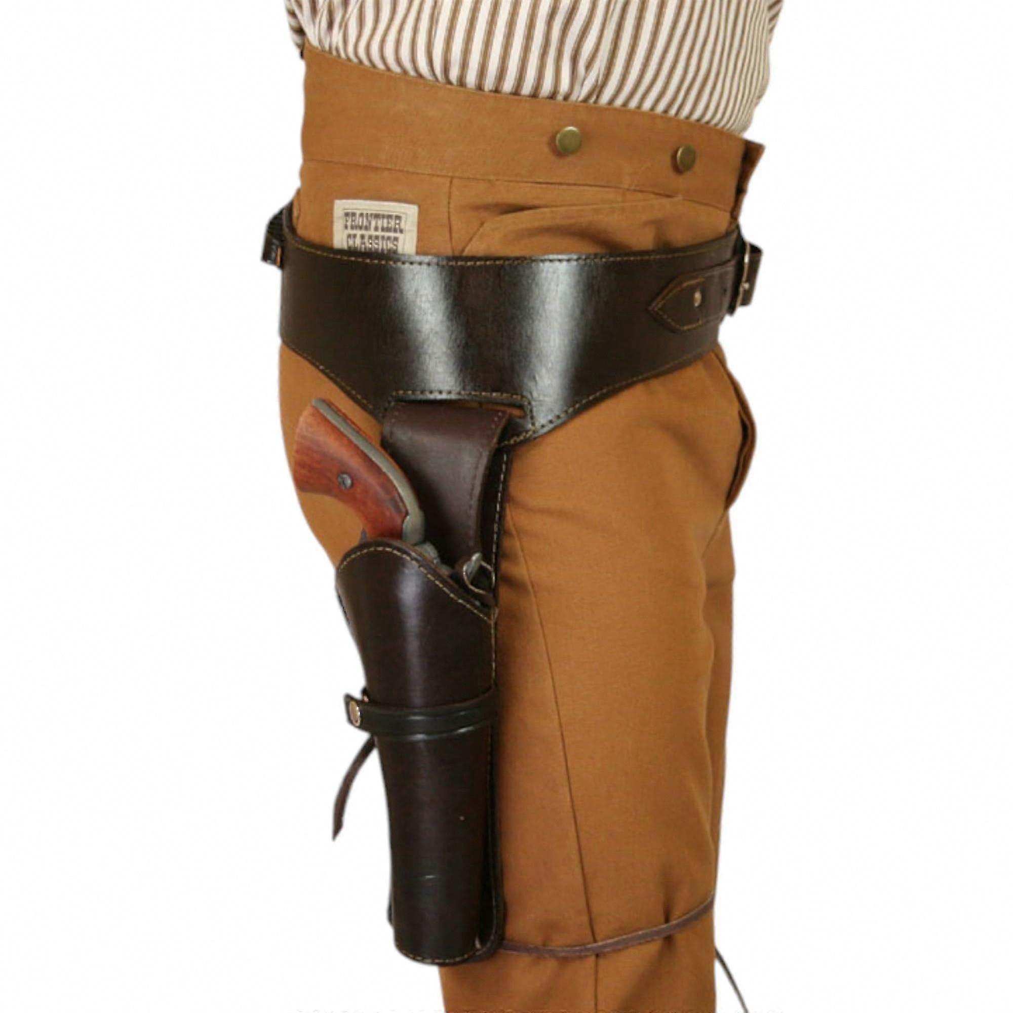 Authentic Tooled Revolver Holster Leather
