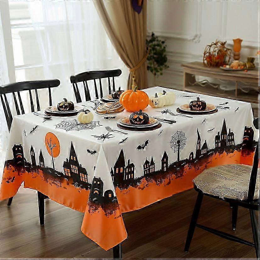 Décoration de table : nappe d'Halloween pour les dîners.